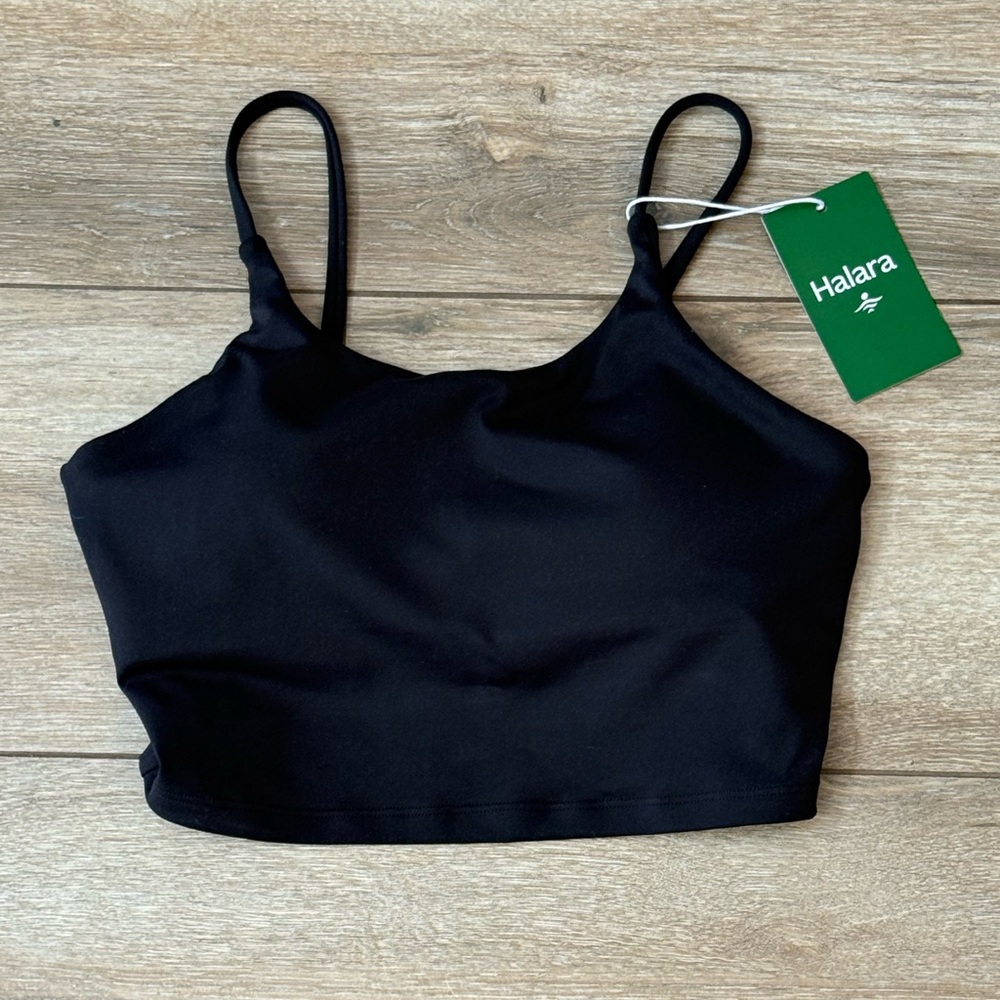 HALARA Elegant Black Sports Bra. NWT size XS.